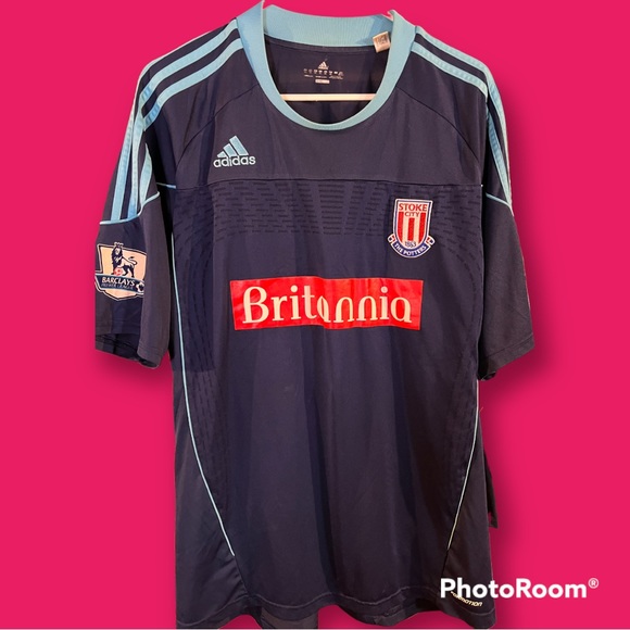 2010/2011 Stoke City FC Adidas Away Jersey - Picture 1 of 9